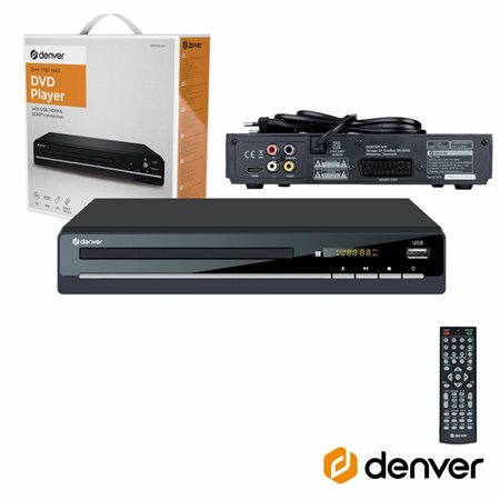 Leitor CD/DVD HDMI USB Comando Denver