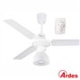 Ventoinha de Teto 65W 120cm c/ Controlador e Luz Ardes