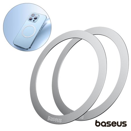 Adesivo Magnético 2X p/ Carregamento Indução/Magsafe Baseus