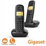 Conjunto 2 Telefones s/ Fios A170 Preto Gigaset