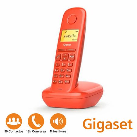 Telefone s/ Fios A170 Vermelho Gigaset