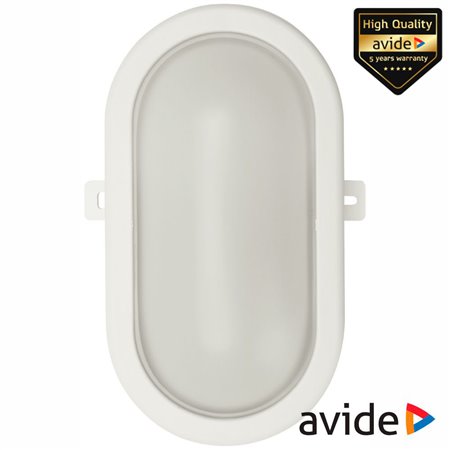 Painel LED Oval Aplique 12W IP54 600Lm 4000K Avide