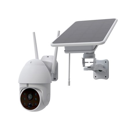 Câmera ip motorizada de vigilância, bateria solar, phoenix sentry ev, full hd, wi-fi, detecção de movimento, áudio, aplicativo d