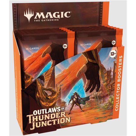 Jogo de cartas Magic The Gathering Outlaws of Thunder Junction Booster Box Colecionador inglês