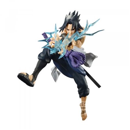 Banpresto naruto shippuden vibração estrelas sasuke uchiha figura 16cm