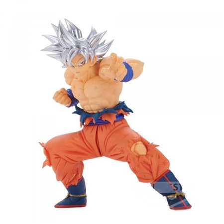 Banpresto dragon ball super sangue de saiyans especial goku ss prata figura 12cm