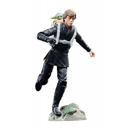 Hasbro star wars a série negra luke skywalker e figura grogu