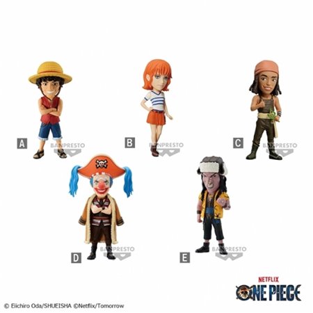 Banpresto one piece netflix world colecionável vol.1 figura 7cm