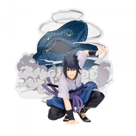 Banpresto figura naruto shippuden painel espetáculo especial sasuke uchiha 9cm