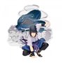 Banpresto figura naruto shippuden painel espetáculo especial sasuke uchiha 9cm