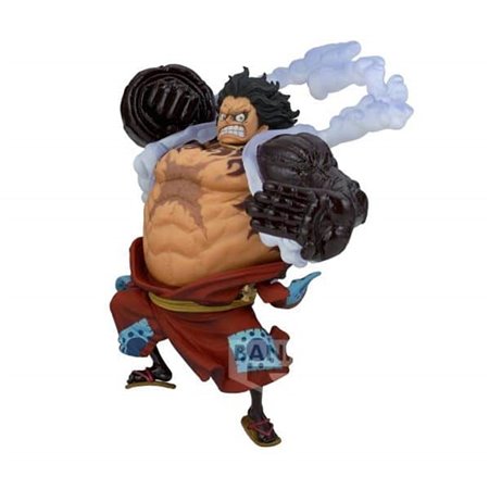 Banpresto figura one piece rei do artista macaco d luffy versão especial. (ver.a) 13cm