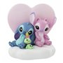 enesco disney stitch e anjo iluminado figura