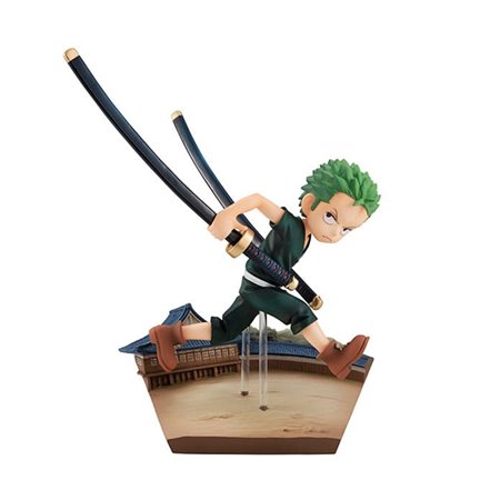 figura megahouse gem series one piece zoro corre corre corre