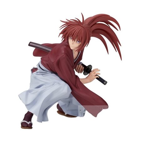 Banpresto rurouni kenshin vibração estrelas kenshin himura figura 12cm