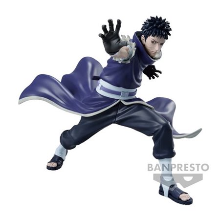 Banpresto naruto shippuden vibração estrelas uchiha obito figura 14cm