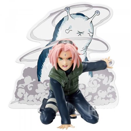 Banpresto figura naruto shippuden painel espetáculo haruno sakura 9cm