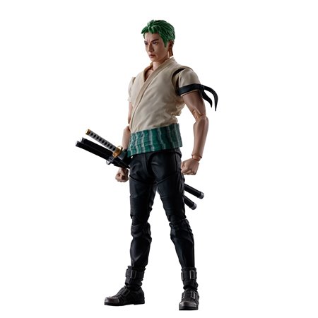 Figura tamashii nações sh figuarts one piece série netflix roronoa zoro