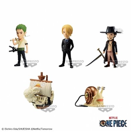 Figura banpresto a netflix série one piece world figura colecionável vol.2 7cm