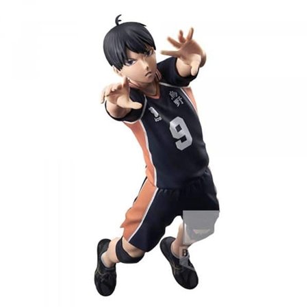 Figura do haikyu do Banpresto!! posando figura tobio kageyama 18cm