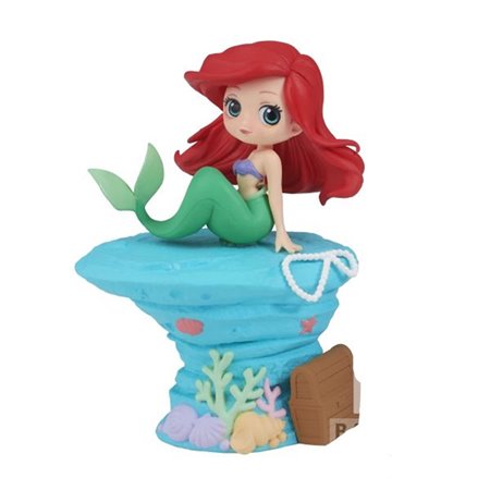 Banpresto figura q posket disney stories a pequena sereia ariel estilo sereia ver.a 9cm