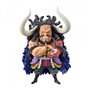 Figura banpresto one piece mega mundo figura colecionável kaido das feras 13cm