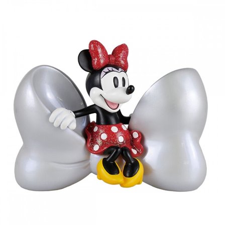 enesco disney 100º aniversário minnie figura com arco