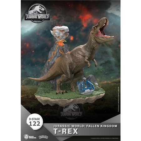 Figura reino besta dstage mundo jurássico o reino caído t-rex