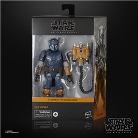 figura hasbro star wars a série negra o mandaloriano paz vizsla