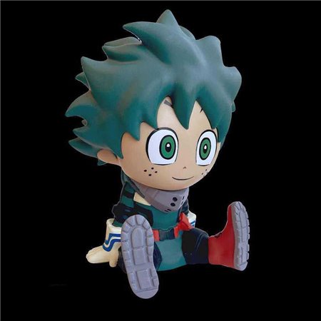 Plastoy cofrinho figura meu herói academia izuku midoriya 18cm tirelire re - run 18cm