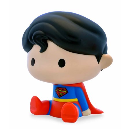 Plastoy cofrinho figura dc comics liga da justiça superman chibi