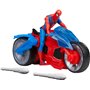 figura hasbro maravilha homem aranha aracnídeo motocicleta