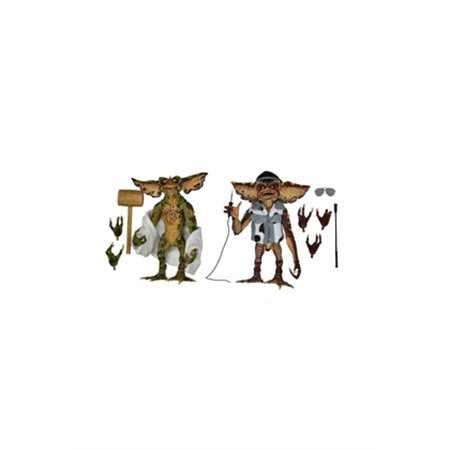 Neca figure pack 2 gremlins 2 tatuagens gremlins figuras