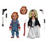 Pacote de 2 figuras noiva de chucky chucky e tiffany 20 cm