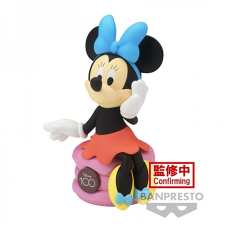 Banpresto personagens da Disney sofubi 100º aniversário minnie mouse figura 11cm