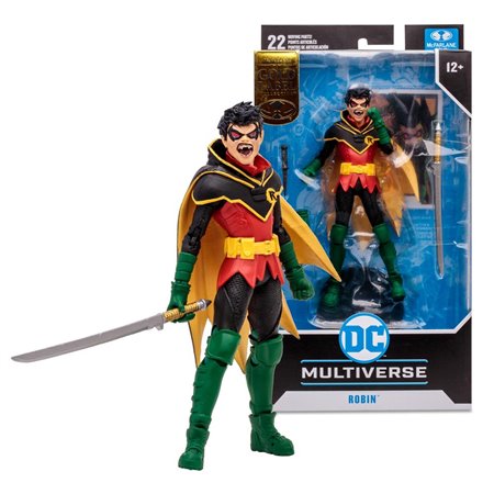 Mcfarlane dc multiverso damian wayne robin figura 17cm