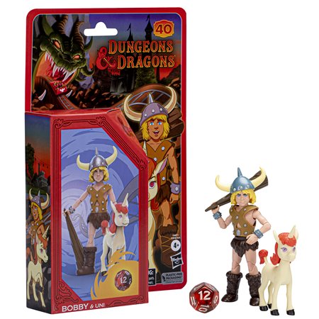 hasbro dungeons & dragons bobby e uni figure