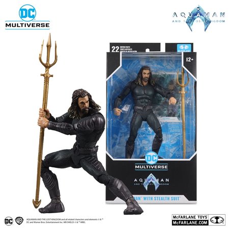 Figura de 7 polegadas do filme McFarlane Toys DC Aquaman 2 - Aquaman com terno