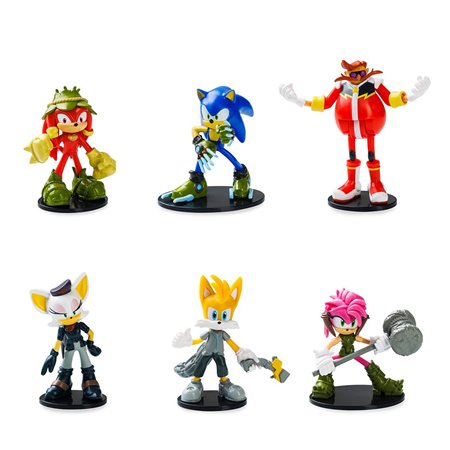 Variedade de figuras pack de 6 Sonic