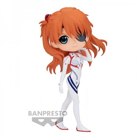 Banpresto figura q posket Evangelion: 3.0+1.0 plugsuit estilo Asuka Shikinami Langley ver.b 14cm