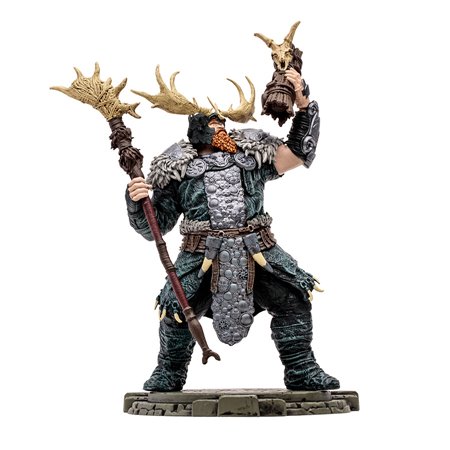 Figura mcfarlane brinquedos diablo iv druida raro 15cm