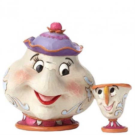 Enesco Disney Figura A Bela e a Fera Sra. Potts & Chip