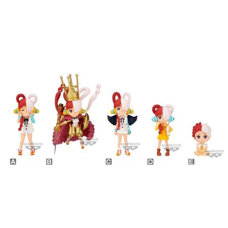 Banpresto figura one piece filme mundo vermelho figura colecionável coleção uta 7cm