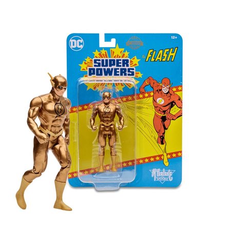 Figura mcfarlane dc flash direto super power 12cm