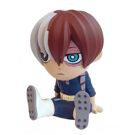 Plastoy cofrinho figura meu herói academia shoto todoroki tirelire re - run 18cm