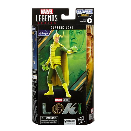 Figura clássica de loki da série Hasbro Marvel Legends