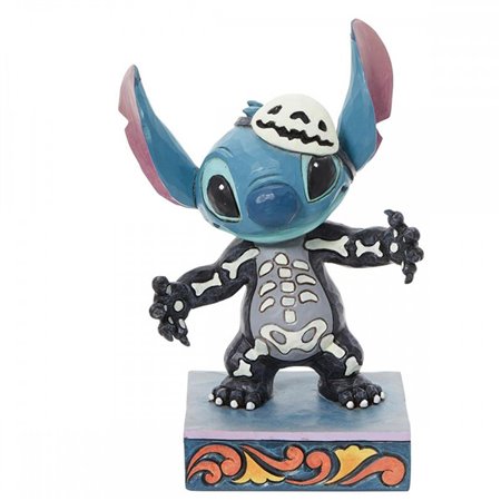 enesco figura disney stitch esqueleto terno