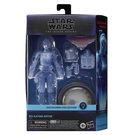 Hasbro star wars a série negra holocomm coleção bo figura - katan kryze