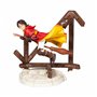 enesco figura harry potter jogando quadribol