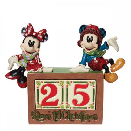 Figura do calendário de Natal Enesco Disney Mickey e Minnie