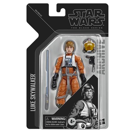 Hasbro star wars a série negra figura de luke skywalker